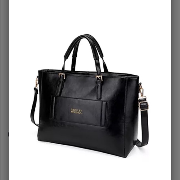 New Badgley Mischka Black Travel Bag - Picture 2 of 5